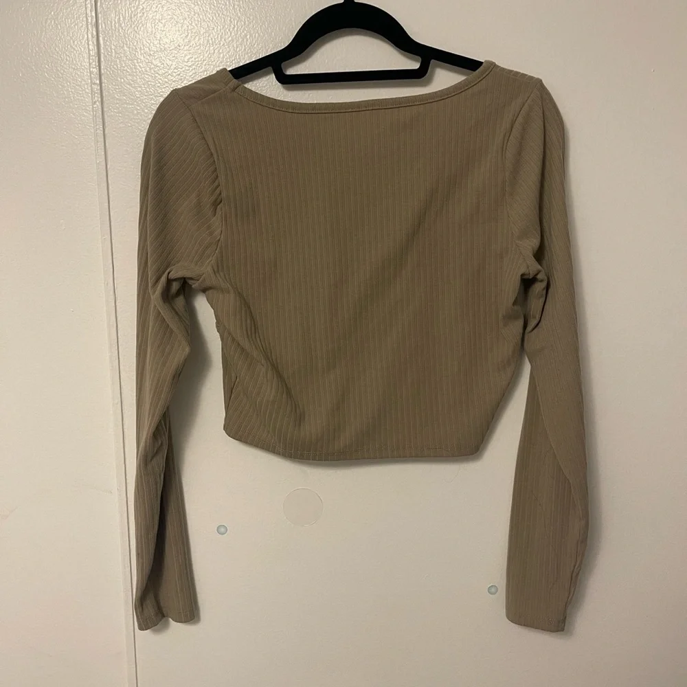 Pacsun Science Long Sleeve Bustier Top